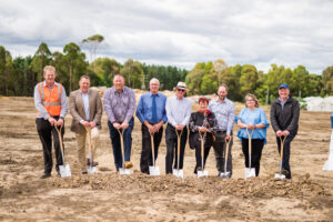 Dulverton Organics Transformation Project partners at the Groundbreaking ceremony on Monday 12 December, 2022.